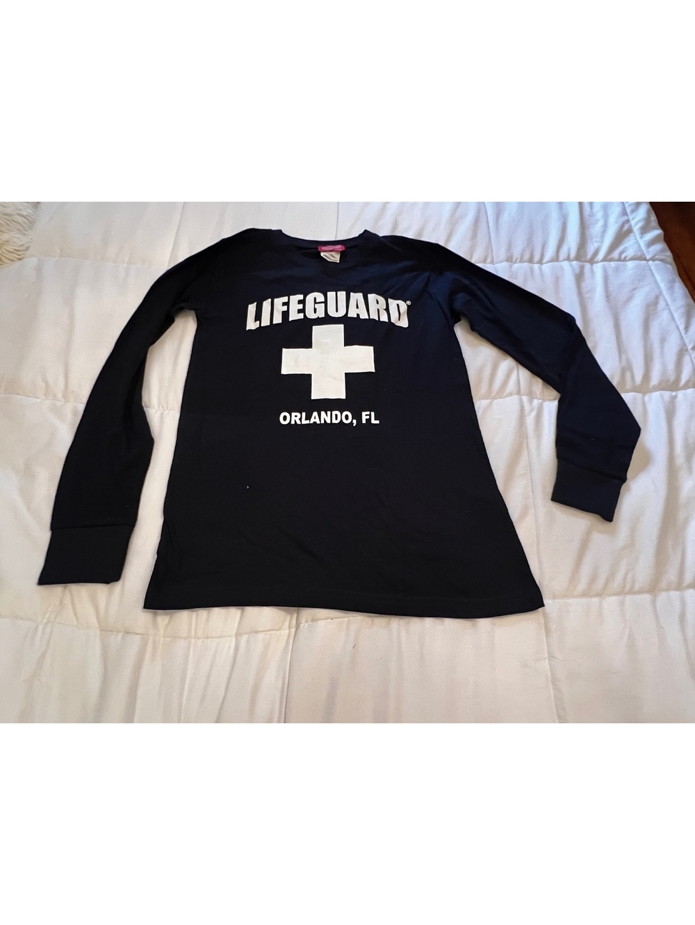 NEW Official Lifeguard Orlando FL Long Sleeve T shirt Size Small